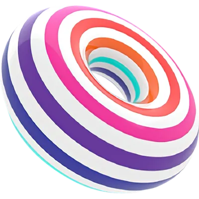 The C4D Migrator app icon, a striped torus in Chroma’s sunset colours